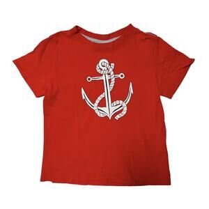 Hanna Andersson Anchor Appliqué Shirt Size 3